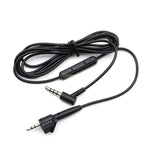 2 PCS Cabo de Áudio de Substituição 3,5mm para 2,5 mm com Microfone para Bose AE2 / AE2i, Comprimento: 1,5m
