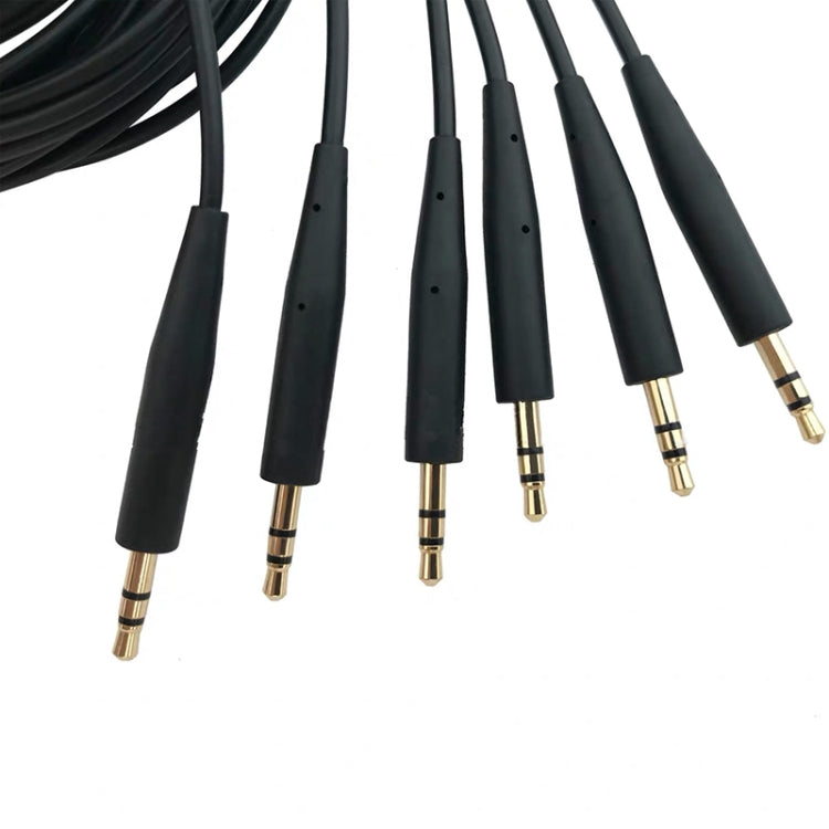 2 PCS Cabo de Áudio 3,5mm para 2,5mm para Bose QC25 / QC35 / Soundtrue / SoundLink / OE2