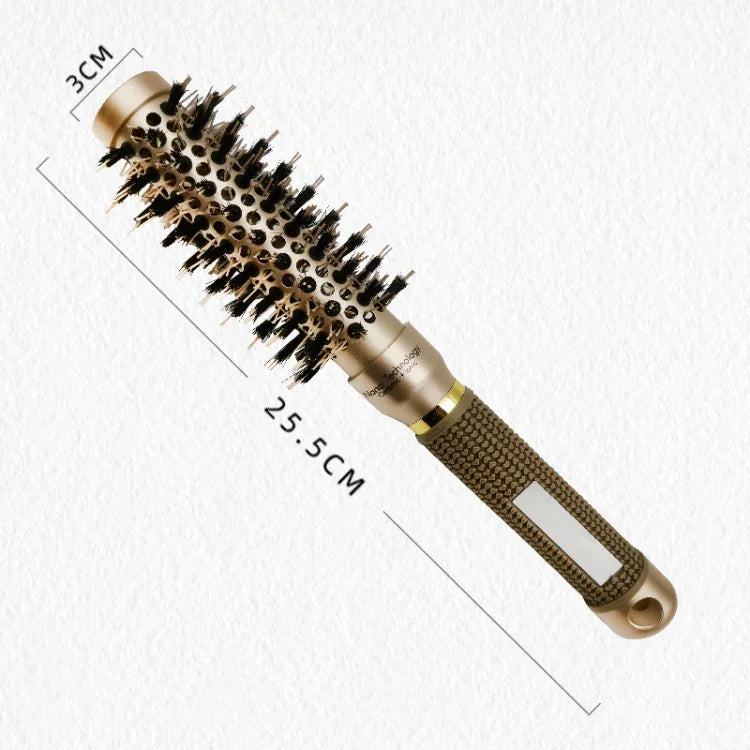 Pente de Rolo com Cerdas de Cerâmica Resistentes a Alta Temperatura, Agulha de Nylon Cilíndrica para Caracóis, 25, 32, 45, 53