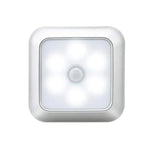 1143 Luz Noturna de Sensação do Corpo Humano Luzes de Detecção para Casa Inteligente, Luz Branca Prateada, Luz Quente Prateada, Luz Branca com Casca Branca, Luz Quente com Casca Branca
