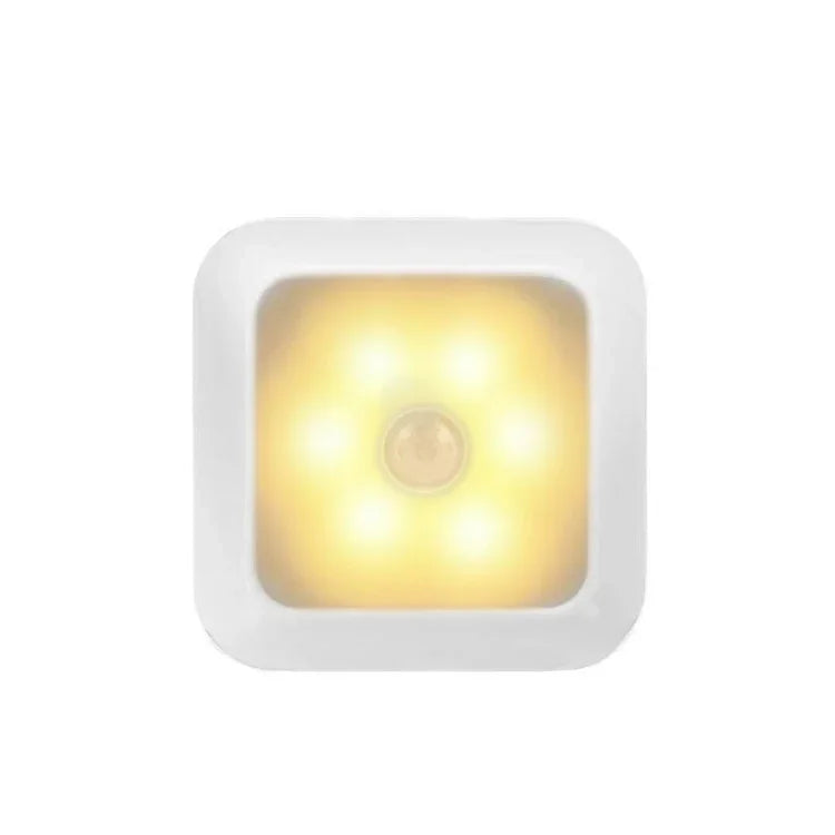 1143 Luz Noturna de Sensação do Corpo Humano Luzes de Detecção para Casa Inteligente, Luz Branca Prateada, Luz Quente Prateada, Luz Branca com Casca Branca, Luz Quente com Casca Branca