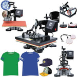 Máquina de Transferência de Calor 5 em 1 WL2938T 1200W para Impressão em T-shirts, Plugue EU, 1200W