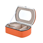 Caixa de Armazenamento Portátil para Anéis e Batom HN-001, Versão Colar Rosa, Versão Espelho Rosa, Versão Colar Azul, Versão Espelho Azul, Versão Colar Laranja, Versão Espelho Laranja, Versão Colar Dourado, Versão Espelho Dourado