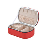 Caixa de Armazenamento Portátil para Anéis e Batom HN-001, Versão Colar Rosa, Versão Espelho Rosa, Versão Colar Azul, Versão Espelho Azul, Versão Colar Laranja, Versão Espelho Laranja, Versão Colar Dourado, Versão Espelho Dourado
