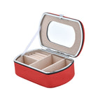 Caixa de Armazenamento Portátil para Anéis e Batom HN-001, Versão Colar Rosa, Versão Espelho Rosa, Versão Colar Azul, Versão Espelho Azul, Versão Colar Laranja, Versão Espelho Laranja, Versão Colar Dourado, Versão Espelho Dourado