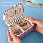 Caixa de Armazenamento Portátil para Anéis e Batom HN-001, Versão Colar Rosa, Versão Espelho Rosa, Versão Colar Azul, Versão Espelho Azul, Versão Colar Laranja, Versão Espelho Laranja, Versão Colar Dourado, Versão Espelho Dourado