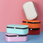 Caixa de Armazenamento Portátil para Anéis e Batom HN-001, Versão Colar Rosa, Versão Espelho Rosa, Versão Colar Azul, Versão Espelho Azul, Versão Colar Laranja, Versão Espelho Laranja, Versão Colar Dourado, Versão Espelho Dourado