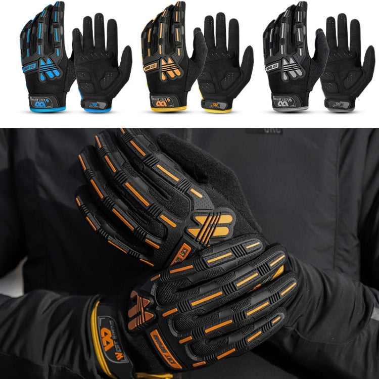 WEST BIKING YP0211208 Luvas de condução para motocicleta e bicicleta, dedos compridos, antiderrapantes, para ecrã tátil, M, L, XL