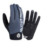 WEST BIKING YP0211214 Luvas de dedos compridos com absorção de choque, antiderrapantes, para ecrã tátil, luvas desportivas para ciclismo, M, L, XL