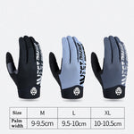 WEST BIKING YP0211214 Luvas de dedos compridos com absorção de choque, antiderrapantes, para ecrã tátil, luvas desportivas para ciclismo, M, L, XL