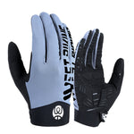WEST BIKING YP0211214 Luvas de dedos compridos com absorção de choque, antiderrapantes, para ecrã tátil, luvas desportivas para ciclismo, M, L, XL