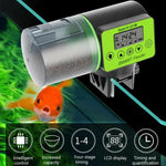 Alimentador Automático Inteligente com Temporizador para Aquário AquaBlue, Alimentador para Peixes Dourados, Grande Capacidade, Modelo: AF-2019B Versão em Inglês