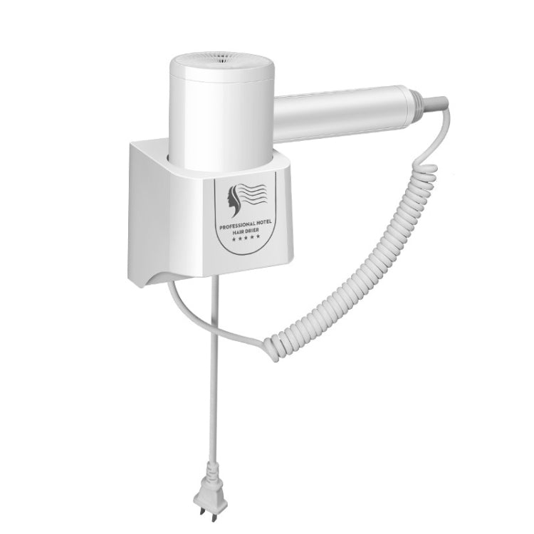 Secador de cabelo de parede para hotel, secador de cabelo de alta potência, secador cilíndrico doméstico, ficha CN, branco, preto, secador de cabelo para hotel branco