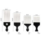 3 PCS Pente de Cabelo com Agulha de Aço para Cabeleireiro Pente de Óleo Pente de Cauda Apontada de Plástico, P2020, P2021, C6, C5