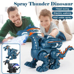 Brinquedo Elétrico Mecânico de Dinossauro Simulação Animal Multifuncional com Som e Luz, Estilo:, Spray-Azul, Spray-Preto Escuro, Sem Spray-Cinza, Sem Spray-Verde