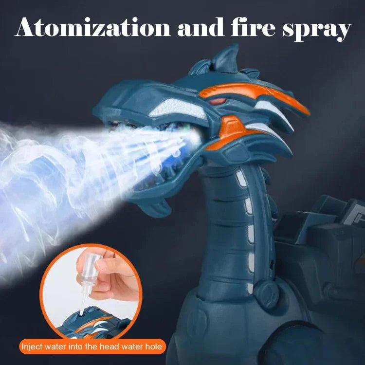 Brinquedo Elétrico Mecânico de Dinossauro Simulação Animal Multifuncional com Som e Luz, Estilo:, Spray-Azul, Spray-Preto Escuro, Sem Spray-Cinza, Sem Spray-Verde