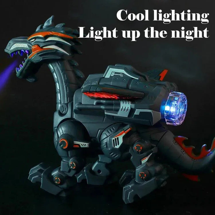Brinquedo Elétrico Mecânico de Dinossauro Simulação Animal Multifuncional com Som e Luz, Estilo:, Spray-Azul, Spray-Preto Escuro, Sem Spray-Cinza, Sem Spray-Verde
