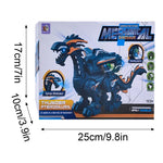 Brinquedo Elétrico Mecânico de Dinossauro Simulação Animal Multifuncional com Som e Luz, Estilo:, Spray-Azul, Spray-Preto Escuro, Sem Spray-Cinza, Sem Spray-Verde