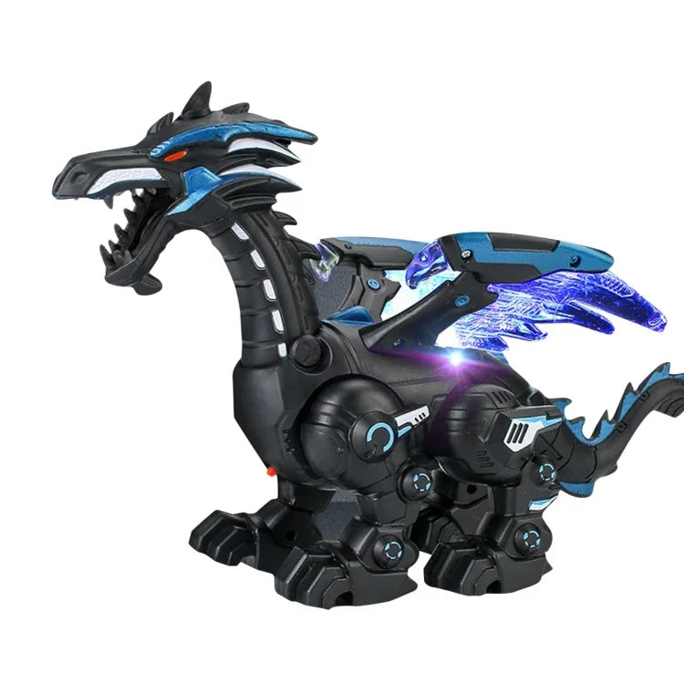 Brinquedo Elétrico Mecânico de Dinossauro Simulação Animal Multifuncional com Som e Luz, Estilo:, Spray-Azul, Spray-Preto Escuro, Sem Spray-Cinza, Sem Spray-Verde