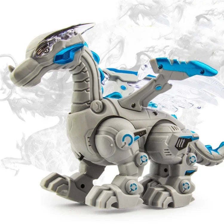 Brinquedo Elétrico Mecânico de Dinossauro Simulação Animal Multifuncional com Som e Luz, Estilo:, Spray-Azul, Spray-Preto Escuro, Sem Spray-Cinza, Sem Spray-Verde