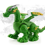 Brinquedo Elétrico Mecânico de Dinossauro Simulação Animal Multifuncional com Som e Luz, Estilo:, Spray-Azul, Spray-Preto Escuro, Sem Spray-Cinza, Sem Spray-Verde