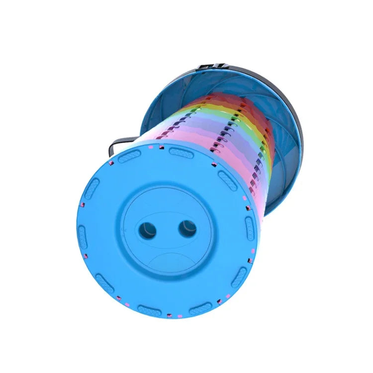Banco Telescópico Dobrável para Exterior, Cadeira Portátil para Pesca, 45cm (Arco-íris)