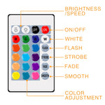 Fita de Luz LED RGB com Controlo Remoto de 16 Cores, Fita de Luz USB Simpática Neon Decorativa, 3m, 4m