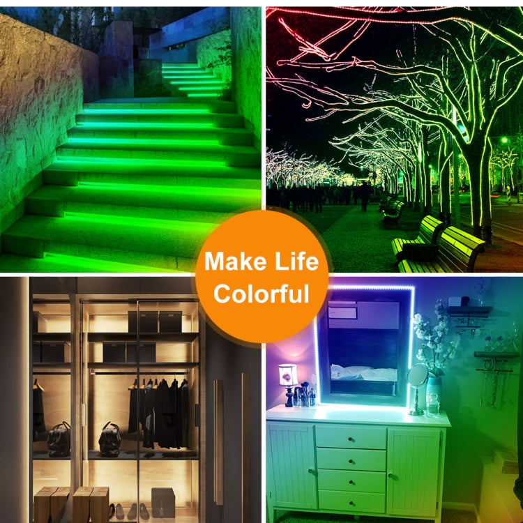 Fita de Luz LED RGB com Controlo Remoto de 16 Cores, Fita de Luz USB Simpática Neon Decorativa, 3m, 4m