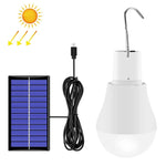 Lâmpada Solar LED USB Portátil Luz de Emergência para Exterior Iluminação para Campismo