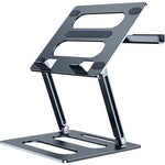 Suporte Metálico Ajustável para Portátil Oatsbasf Z08, Prateado, Cinzento