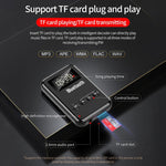 Adaptador Receptor e Transmissor Bluetooth 5.0 2 em 1 para Computador, Coluna, Carro FM, Preto