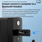 Adaptador Receptor Bluetooth 5.0 USB para Carro FM + AUX Áudio Saída Dupla Transmissor Estéreo, K9 Preto