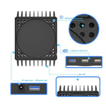 Base de Arrefecimento Multifuncional + Armazenamento de Discos de Jogos JYS X133 para Consola XBOX Series X, JYS X133