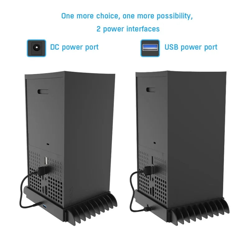 Base de Arrefecimento Multifuncional + Armazenamento de Discos de Jogos JYS X133 para Consola XBOX Series X, JYS X133