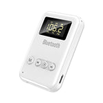 Receptor Transmissor Bluetooth 5.0 2 em 1 Adaptador Computador Coluna Carro FM, Branco