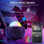 DQ-M3 Luz LED Rotativa do Céu Estrelado Projetor de Planetas Oceano com Música Bluetooth Suporta Cartão TF, Estilo:, USB + Bluetooth, Bateria + Bluetooth