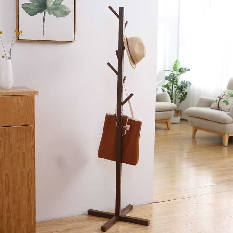 Cabide para Roupas em Madeira Maciça para Sala de Estar e Quarto, Organizador de Roupas, Branco, Cor Madeira, Café