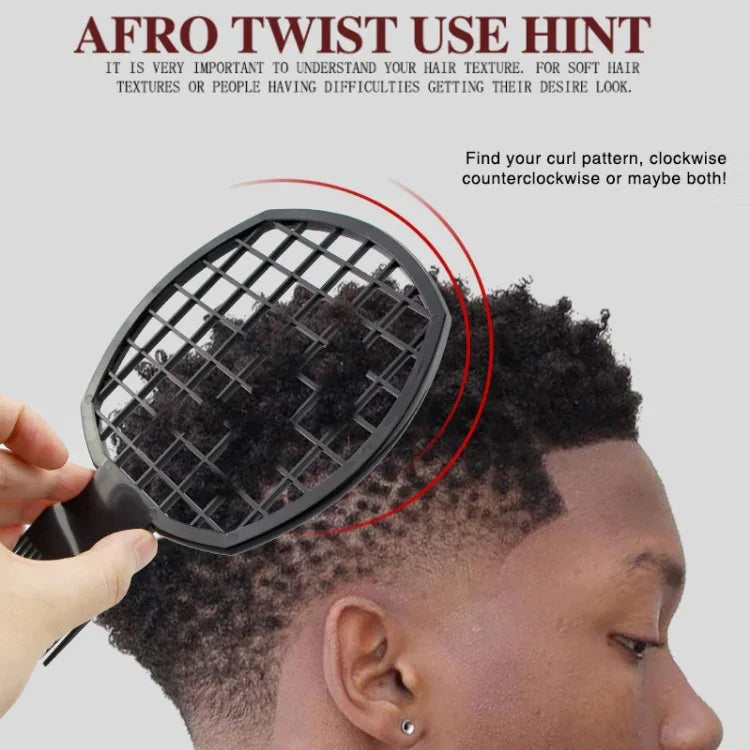 Pente para Cabelo Cacheado Masculino Pente para Trança Suja Afro, NO8-1 Preto, NO8-2 Vermelho, NO8-3 Rosa, NO8-4 Azul