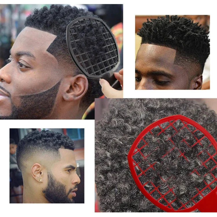 Pente para Cabelo Cacheado Masculino Pente para Trança Suja Afro, NO8-1 Preto, NO8-2 Vermelho, NO8-3 Rosa, NO8-4 Azul