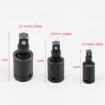 Conector de Junta Universal Windurate, Manga para Chave Elétrica, Cabeça de Direção Elétrica, Especificação: 1/4 polegada, 1/4 polegada, 1/2 polegada, 3/8 polegada