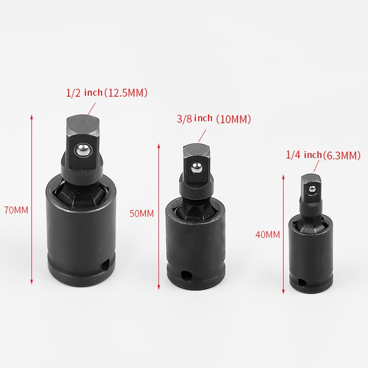 Conector de Junta Universal Windurate, Manga para Chave Elétrica, Cabeça de Direção Elétrica, Especificação: 1/4 polegada, 1/4 polegada, 1/2 polegada, 3/8 polegada