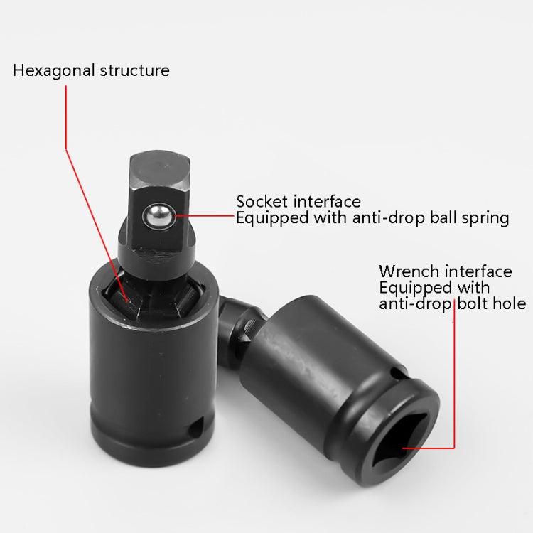 Conector de Junta Universal Windurate, Manga para Chave Elétrica, Cabeça de Direção Elétrica, Especificação: 1/4 polegada, 1/4 polegada, 1/2 polegada, 3/8 polegada
