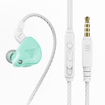 QKZ AK6 2 PCS Auriculares Desportivos Intra-auriculares com Fio 3,5mm Subwoofer, 2 PCS, 2 Pares