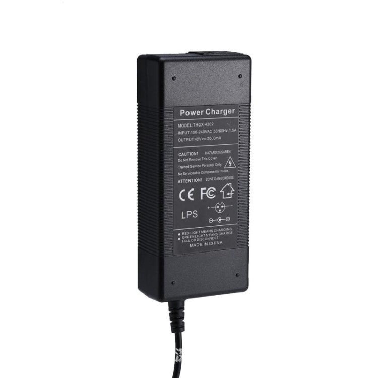 THGX-4202 42V / 2A DC Porta de Carregamento 5,5mm Adaptador de Energia Universal para Scooter Elétrico Carregador de Bateria de Lítio para Xiaomi Mijia M365 & Ninebot ES2 / ES4, Plugue UE, Plugue EUA, Plugue Reino Unido, Plugue AU