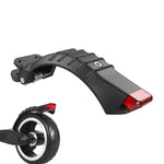 Para Guarda-lamas Traseiro em Fibra de Carbono e Liga de Alumínio para Scooter Elétrico de 5 polegadas / 5,5 polegadas / 6,5 polegadas com Luz Traseira LED