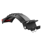 Para Guarda-lamas Traseiro em Fibra de Carbono e Liga de Alumínio para Scooter Elétrico de 5 polegadas / 5,5 polegadas / 6,5 polegadas com Luz Traseira LED