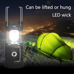 5803 Lâmpada Solar para Campismo LED de Emergência Portátil para Exterior Suporta Saída USB, Solar + USB