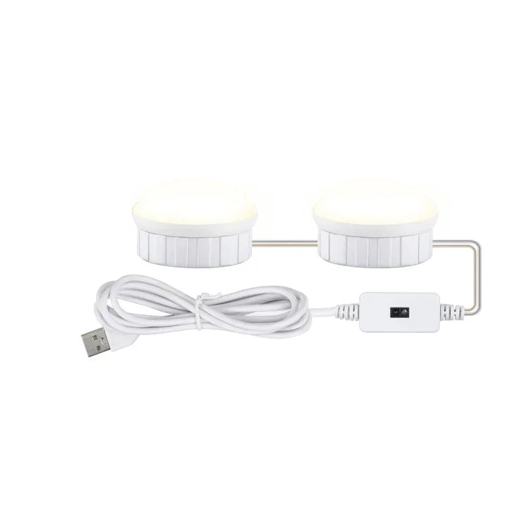 Luz LED para Espelho de Maquilhagem Luz de Preenchimento de Beleza Sensor de Movimento Manual Luz Frontal para Espelho, 2 Lâmpadas, 6 Lâmpadas, 10 Lâmpadas, 14 Lâmpadas