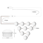 Mirror Front Light Dimmable Makeup Mirror USB Touch Control Light, 2 LEDs, 6 LEDs, 14 LEDs