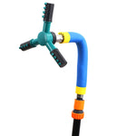 Brinquedo de Jardim Regador Giratório Automático 360 Graus para Trampolim, Tamanho:, Grande (Verde), Pequeno (Azul)